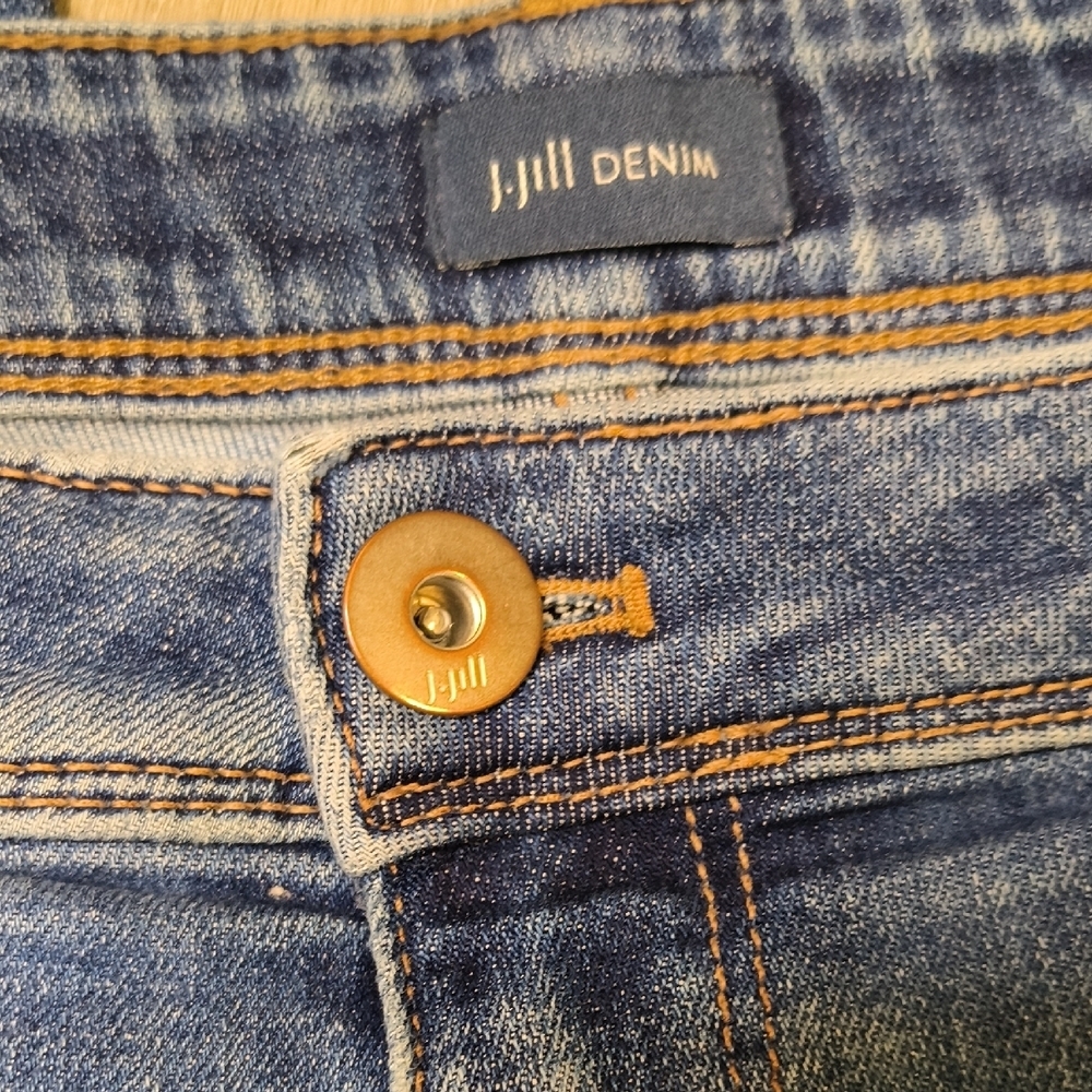 sac338👖High Rise Slim Ankle Fit w/27.5" Inseam J. Jill Jeans - Picture 2 of 5